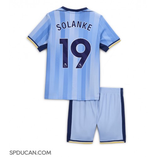 Dječji Nogometni Dres Tottenham Hotspur Dominic Solanke #19 Gostujuci 2024-25 Kratak Rukav (+ Kratke hlače)